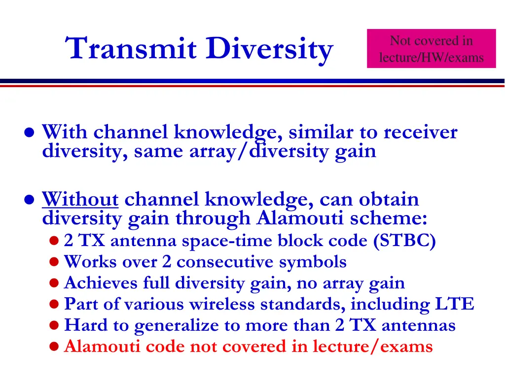 transmit diversity