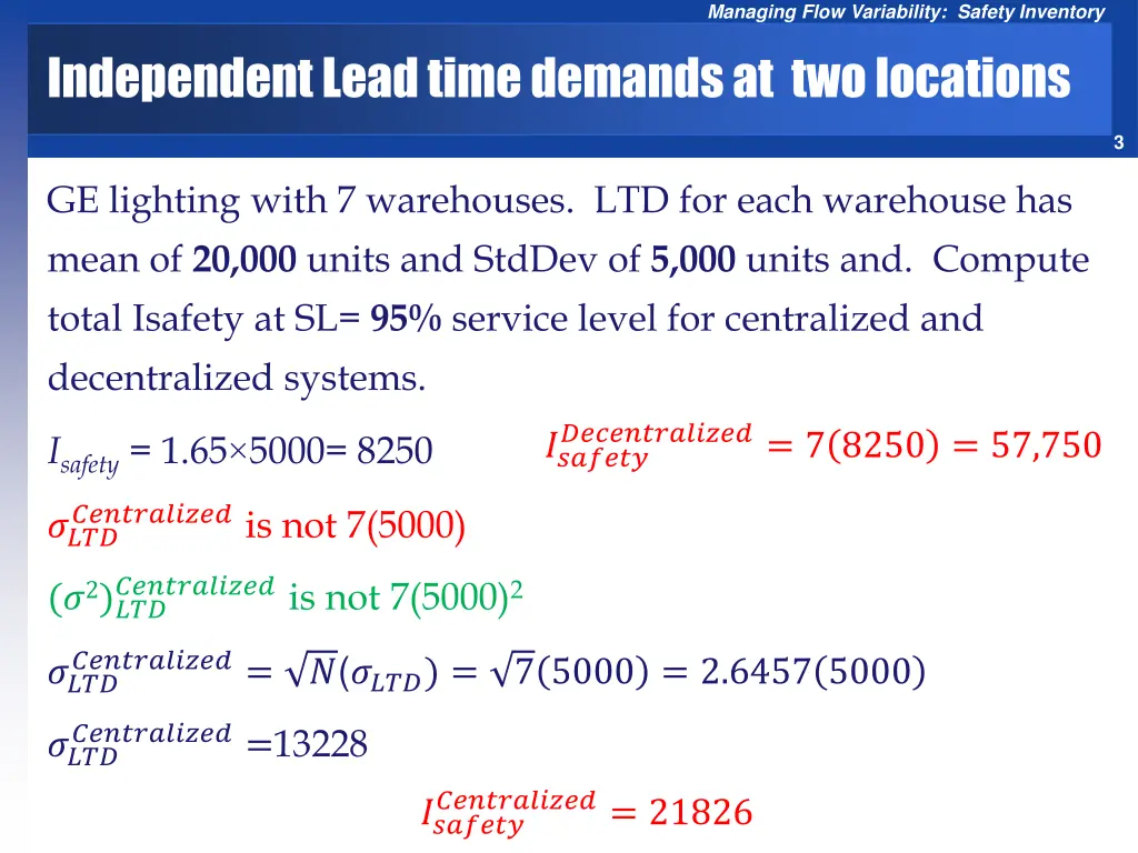 managing flow variability safety inventory 2