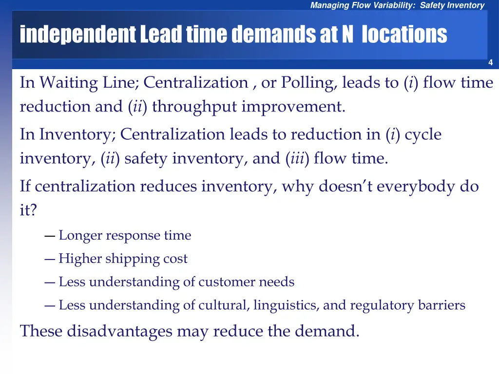 managing flow variability safety inventory 3