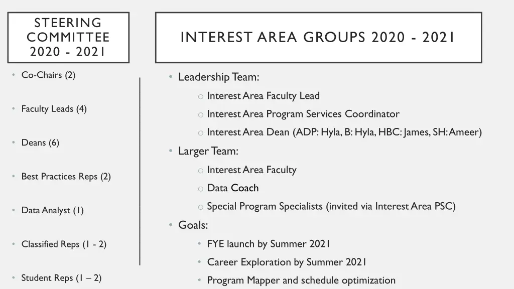 steering committee 2020 2021 1