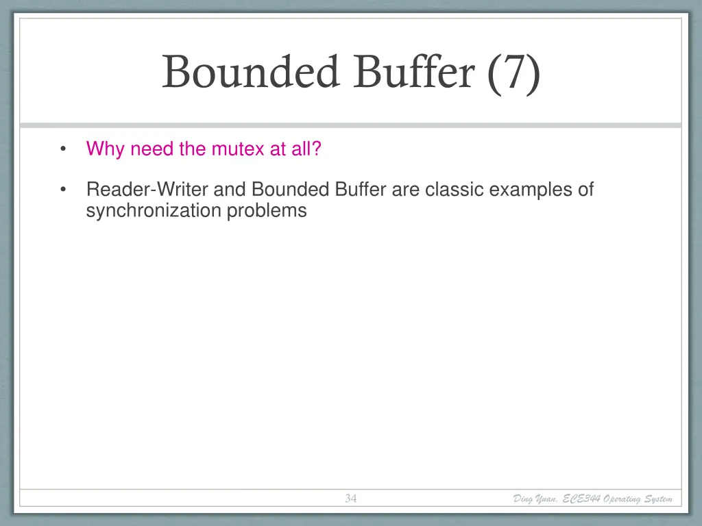 bounded buffer 7