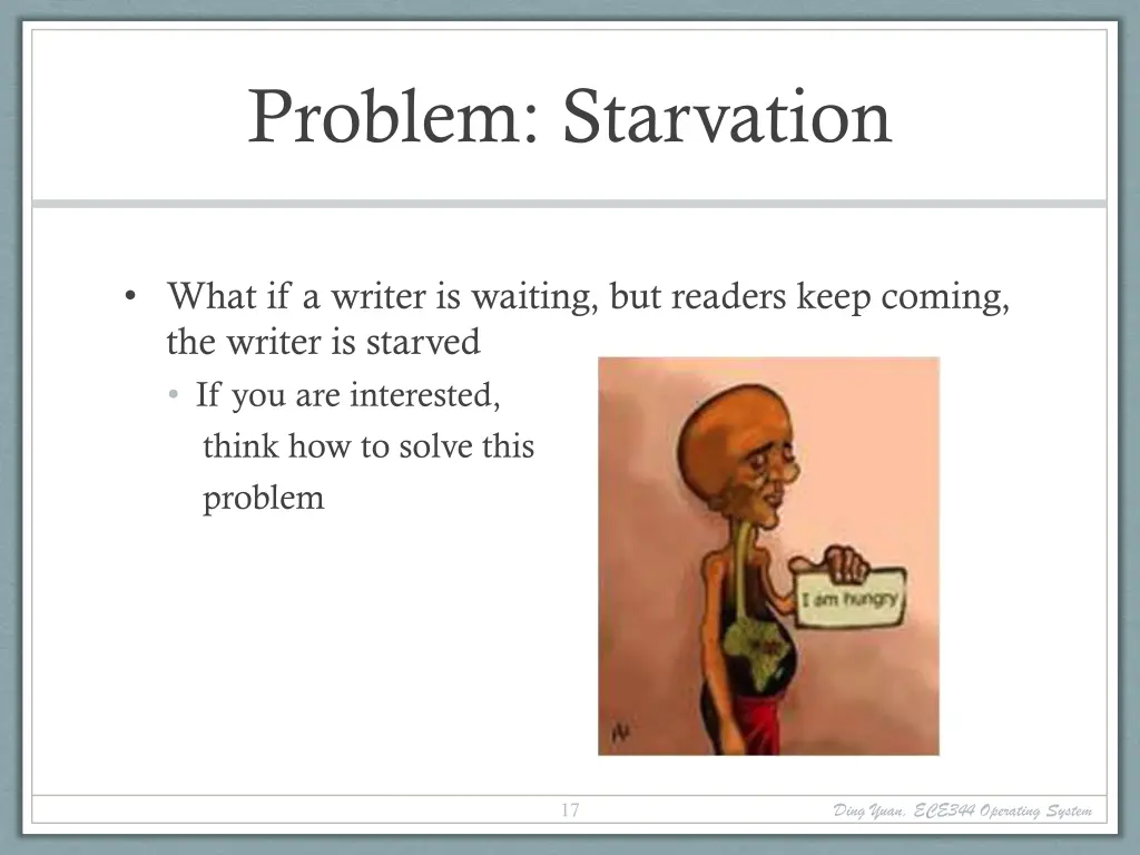 problem starvation