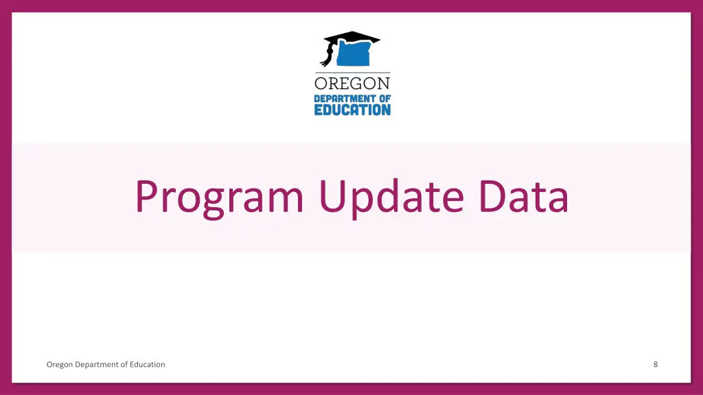 program update data