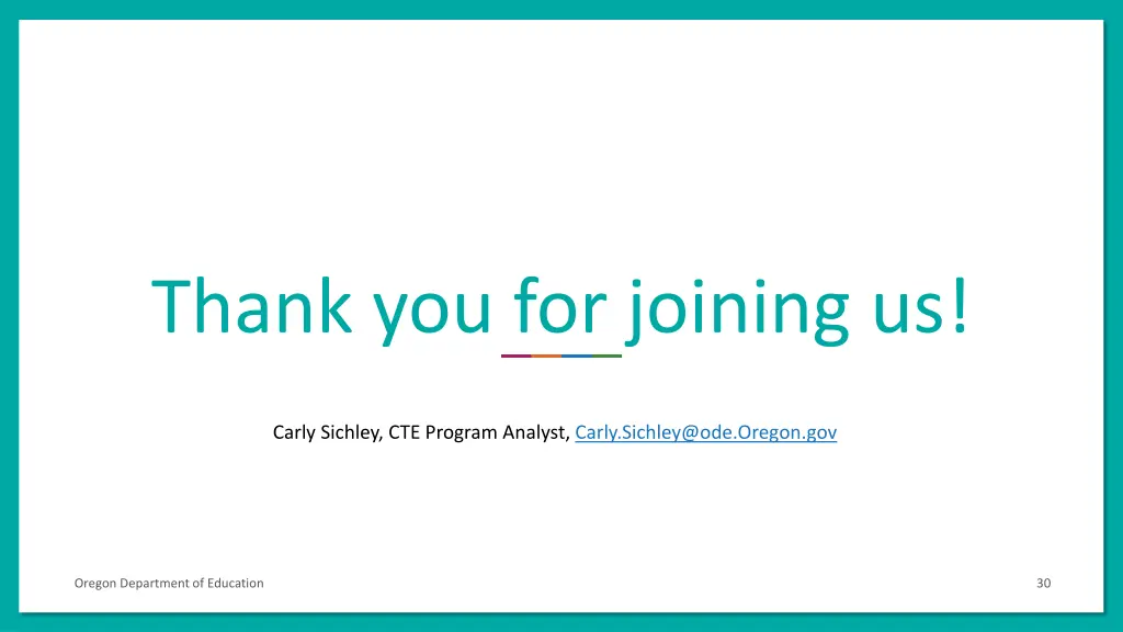 thank you for joining us