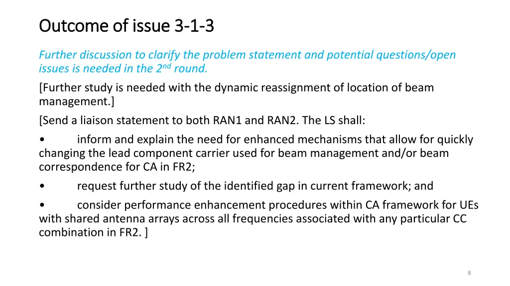 outcome of issue 3 outcome of issue 3 1 1 3 3