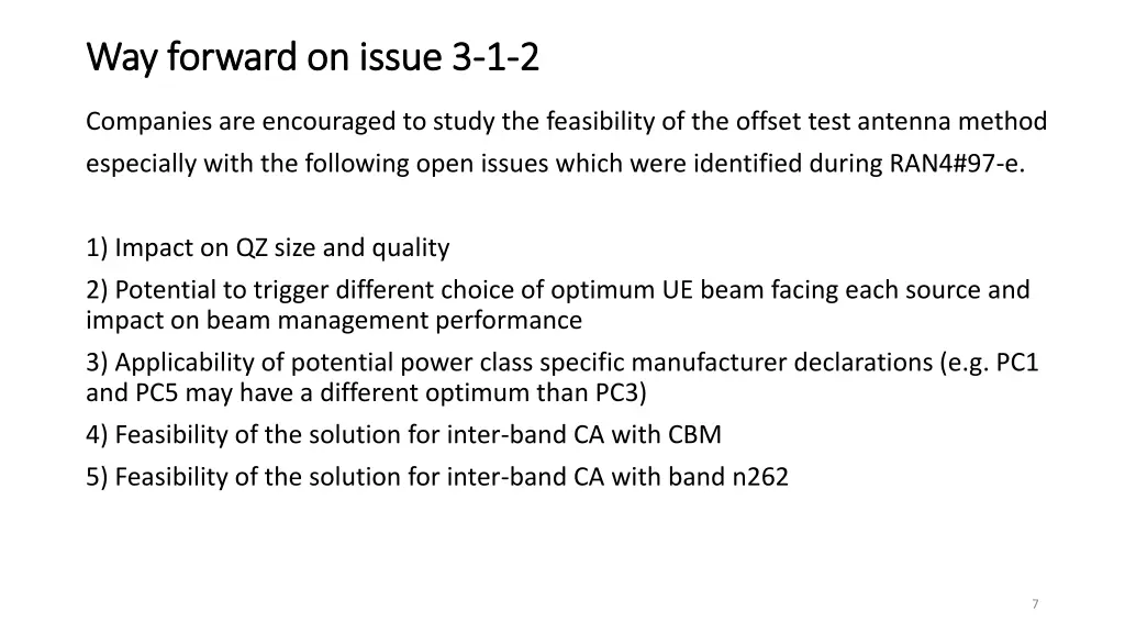 way forward on issue 3 way forward on issue