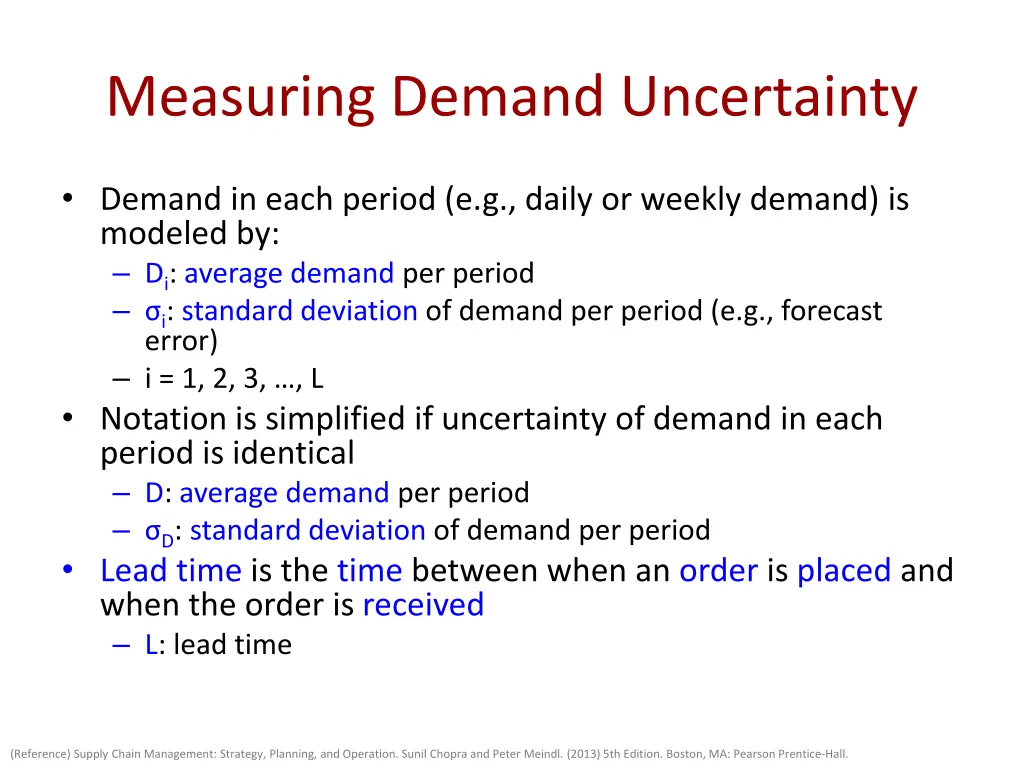 measuring demand uncertainty