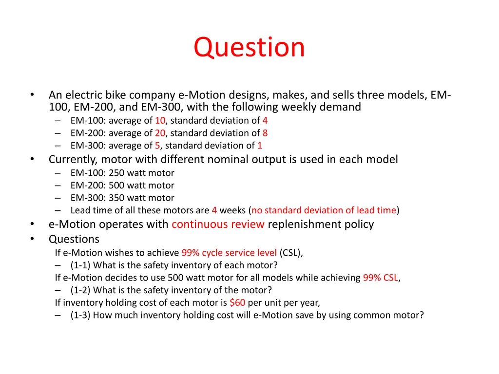 question