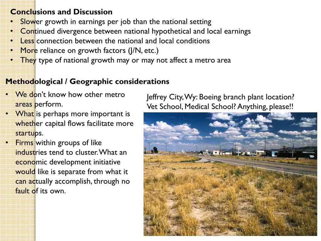 conclusions and discussion slower growth