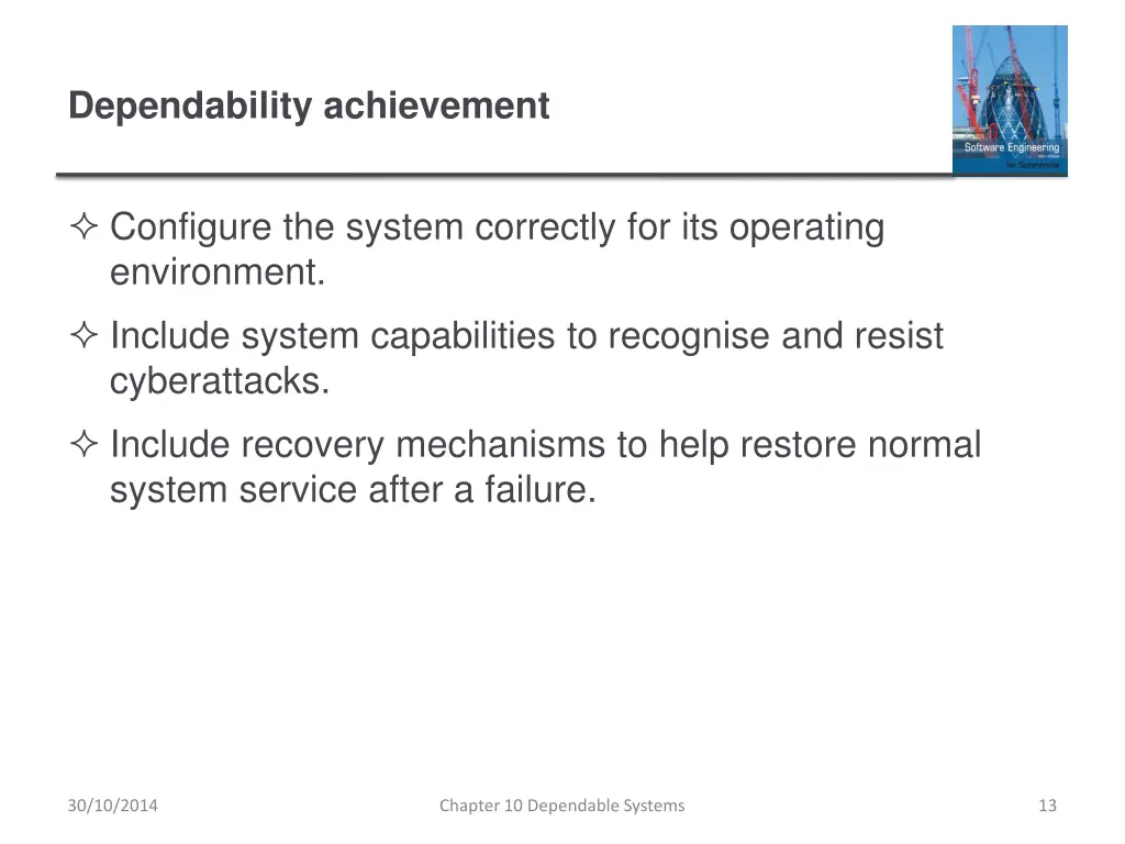 dependability achievement 1