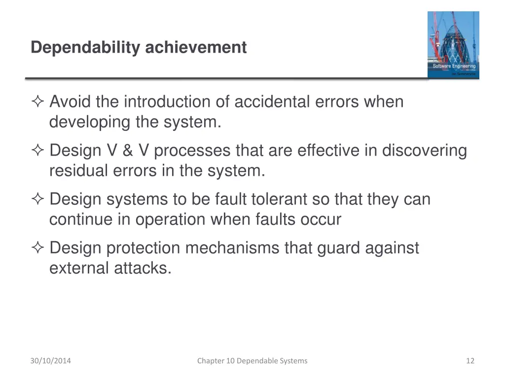 dependability achievement