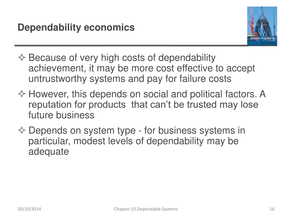 dependability economics