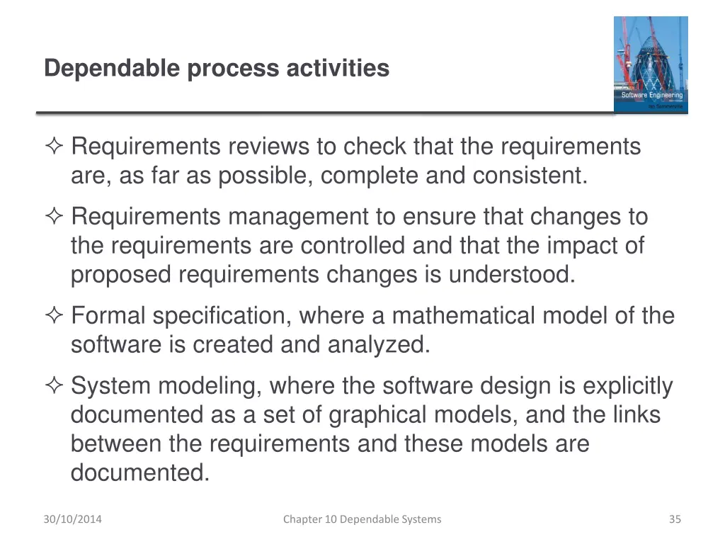 dependable process activities