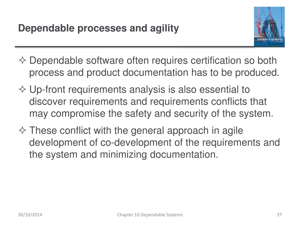 dependable processes and agility