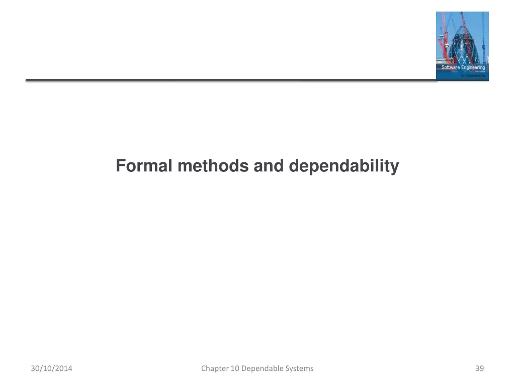 formal methods and dependability