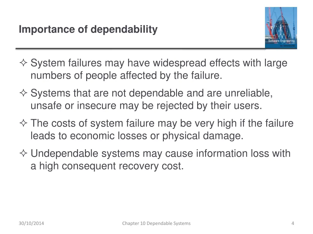 importance of dependability