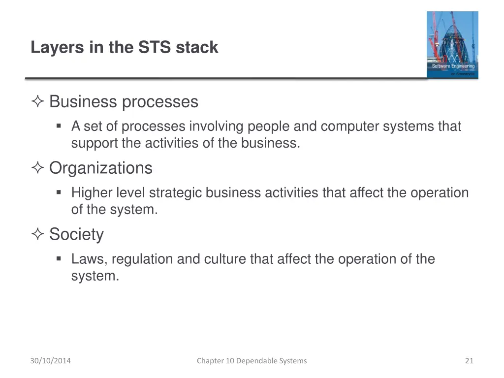 layers in the sts stack 1