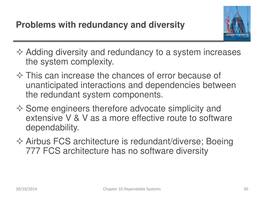 problems with redundancy and diversity
