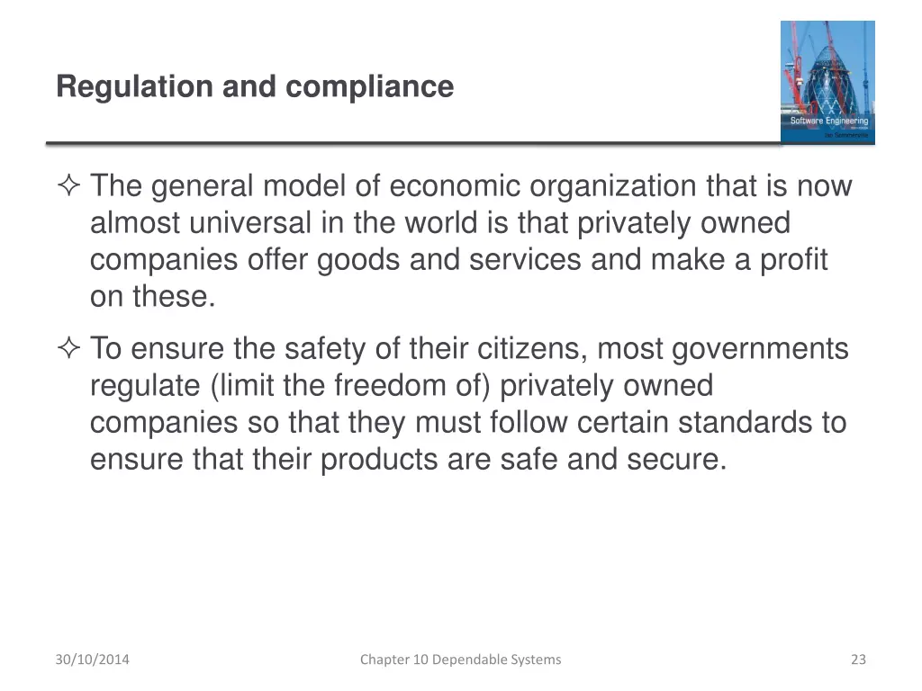regulation and compliance