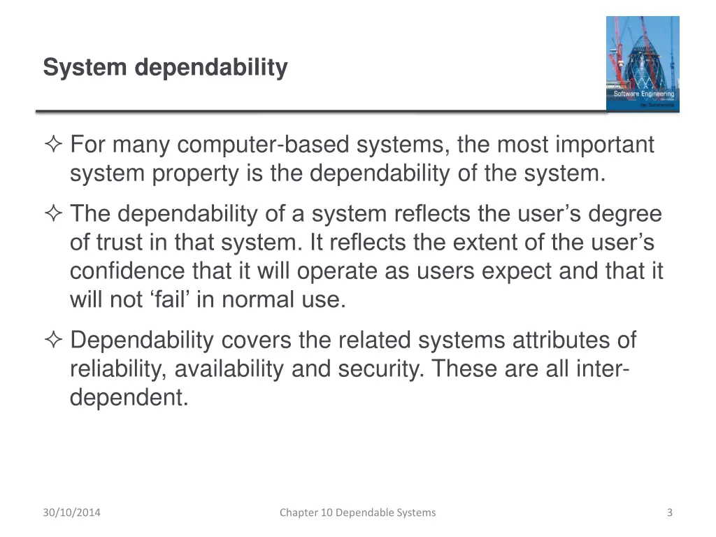 system dependability
