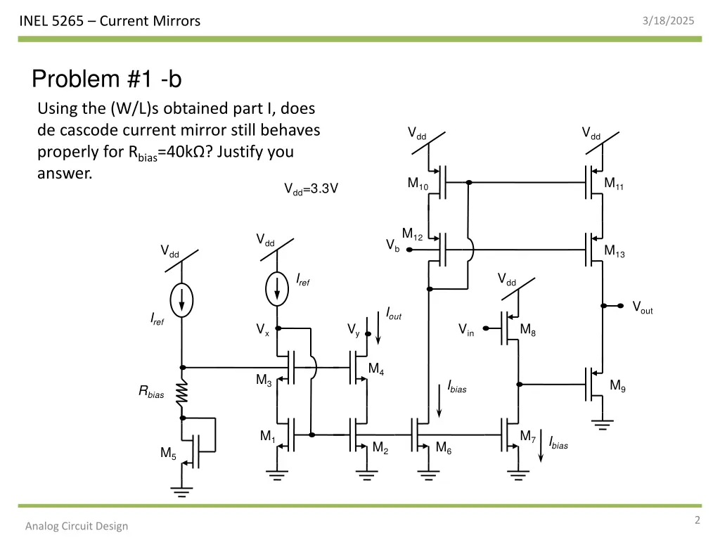 inel 5265 current mirrors 1