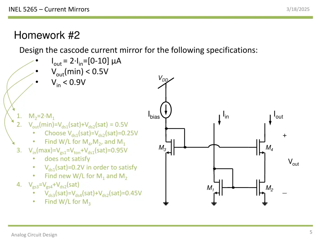 inel 5265 current mirrors 4