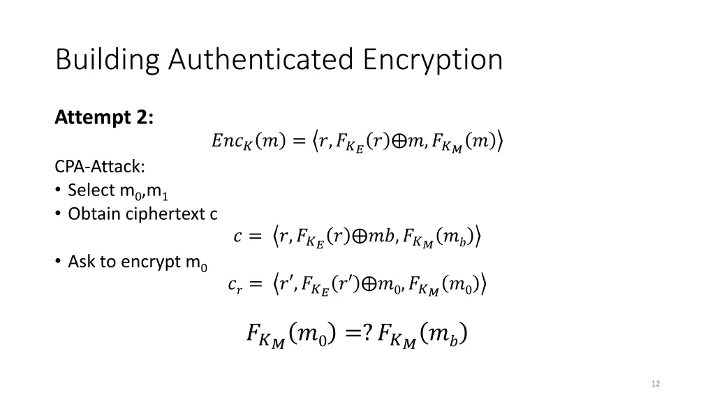 building authenticated encryption 4