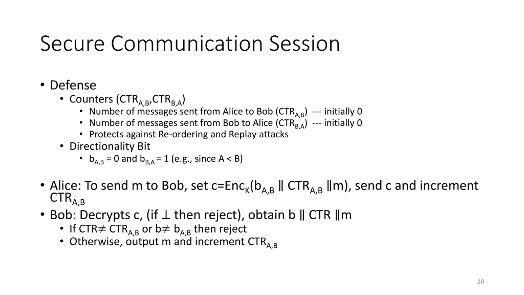 secure communication session 1