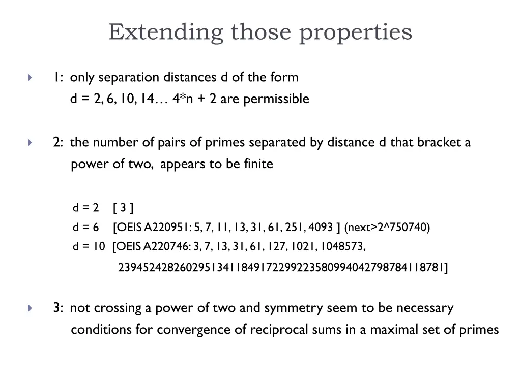 extending those properties