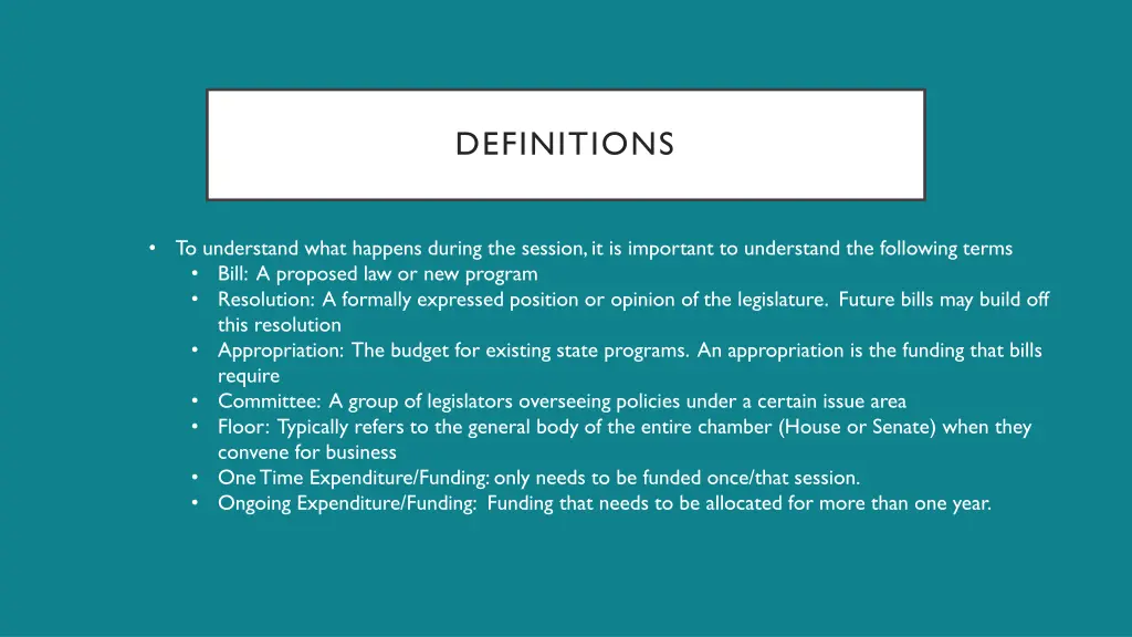 definitions