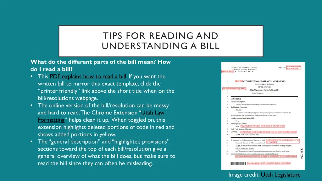 tips for reading and understanding a bill 1