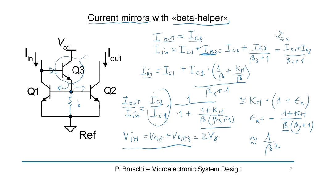 current mirrors with beta helper