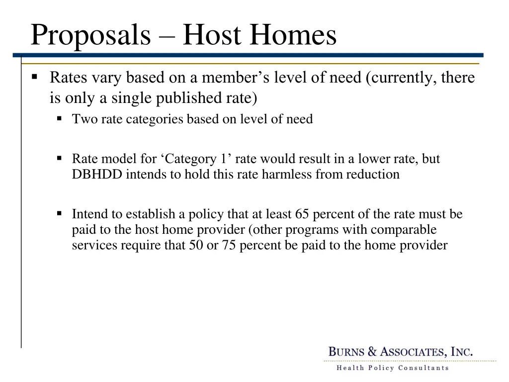 proposals host homes