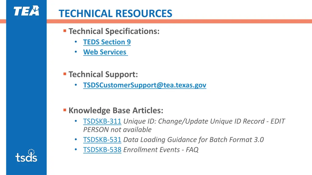 technical resources