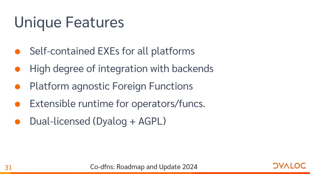 unique features
