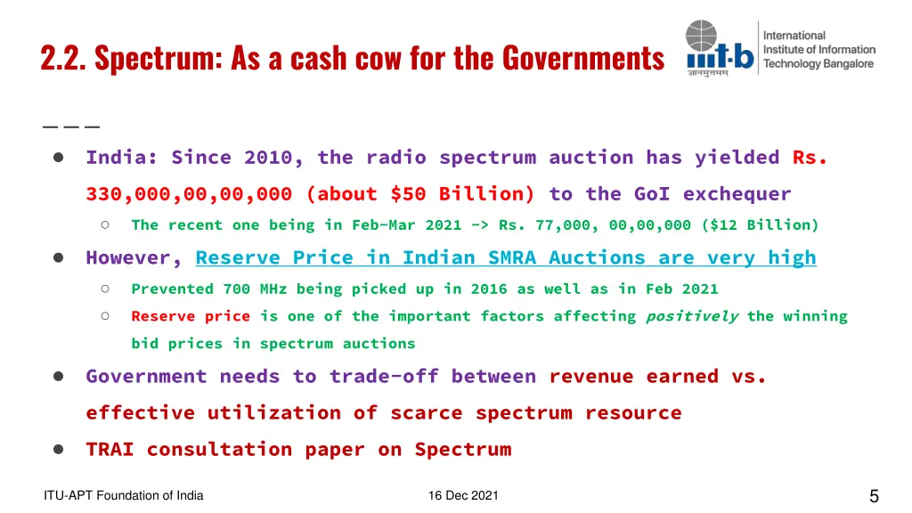 2 2 spectrum as a cash cow for the governments