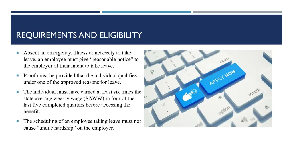 requirements and eligibility
