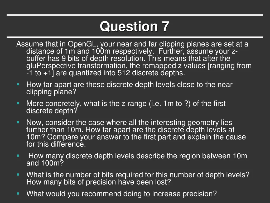 question 7