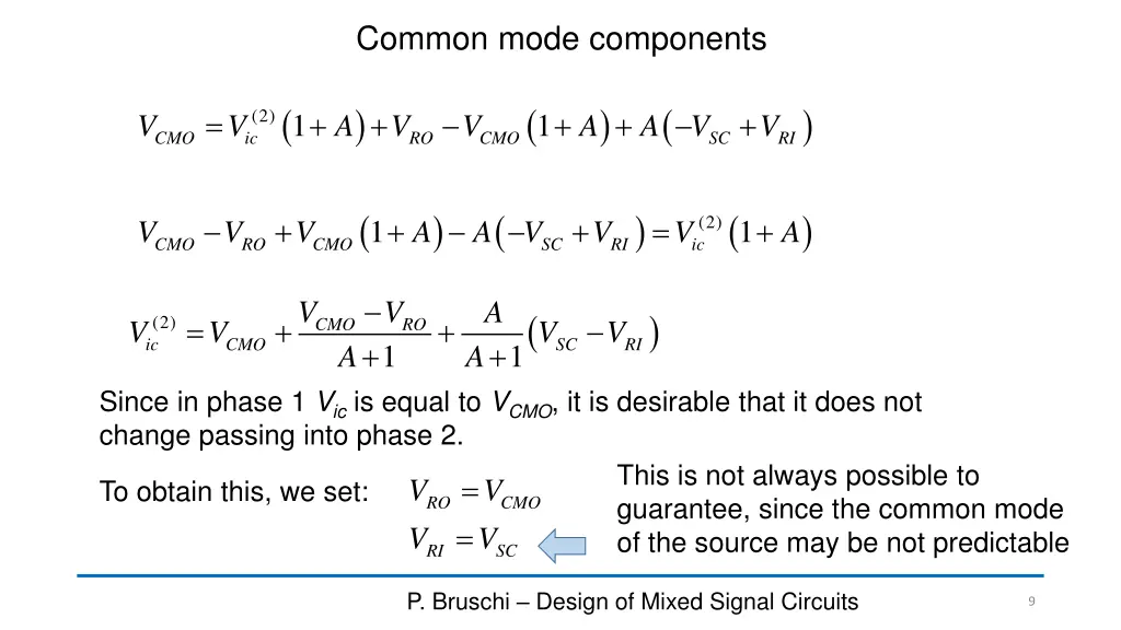 common mode components 1