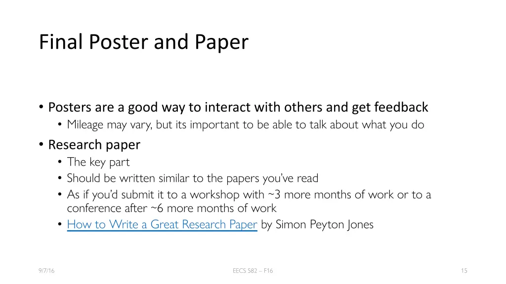 final poster and paper