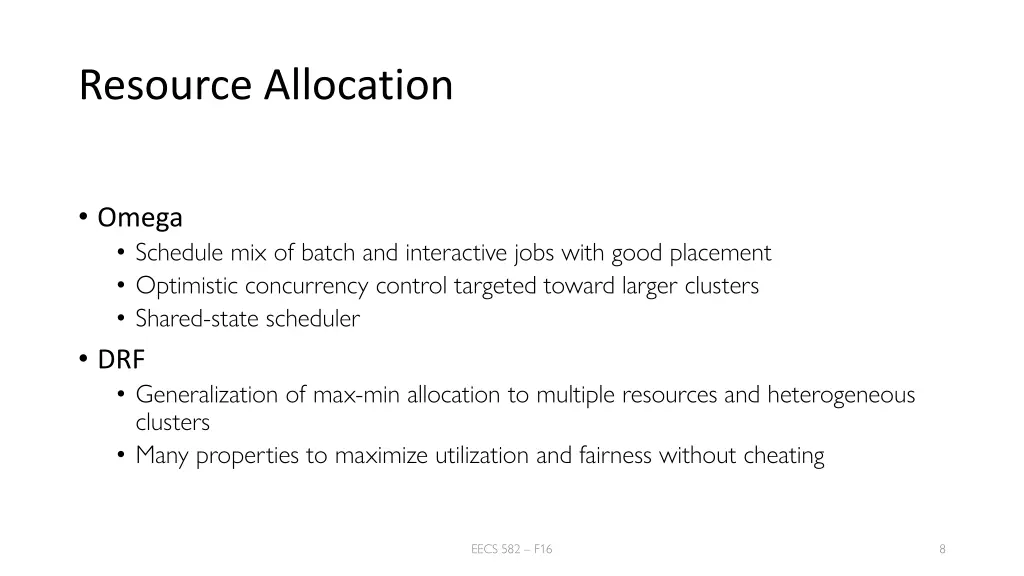 resource allocation 1
