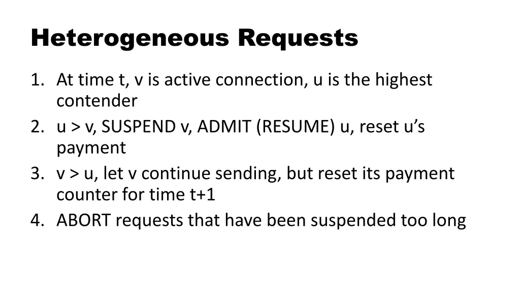 heterogeneous requests