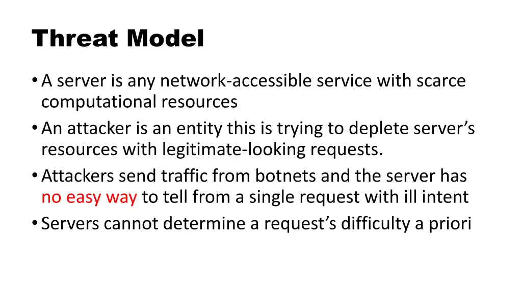 threat model