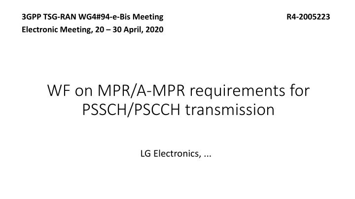 3gpp tsg ran wg4 94 e bis meeting r4 2005223