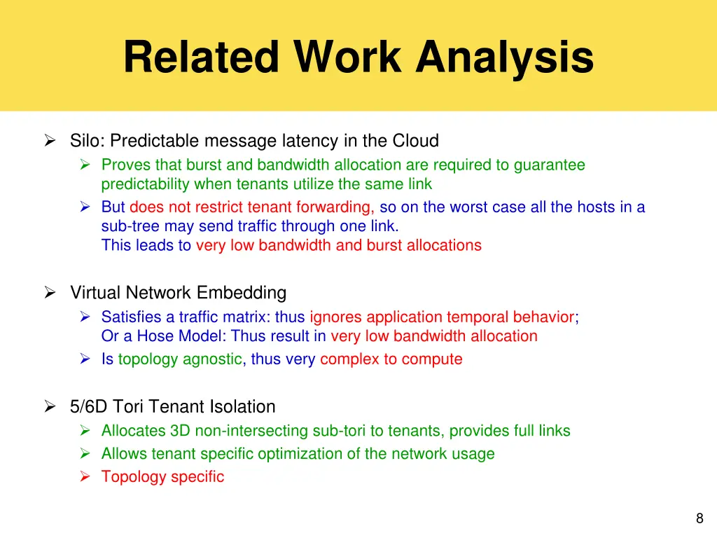 related work analysis