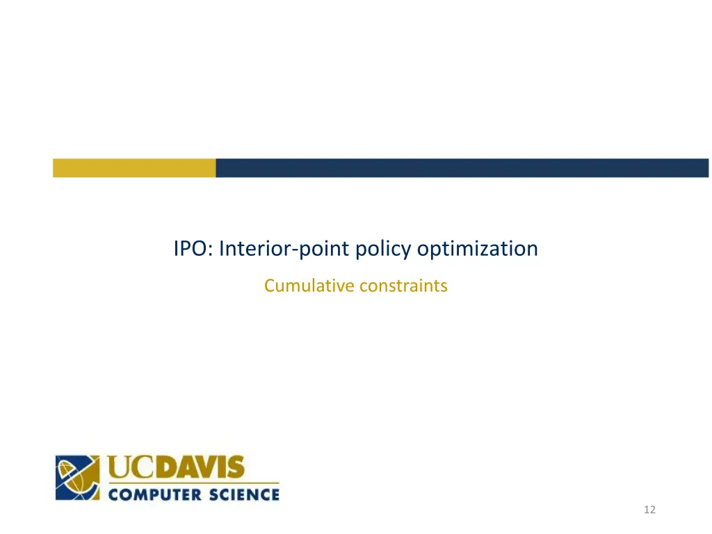 ipo interior point policy optimization
