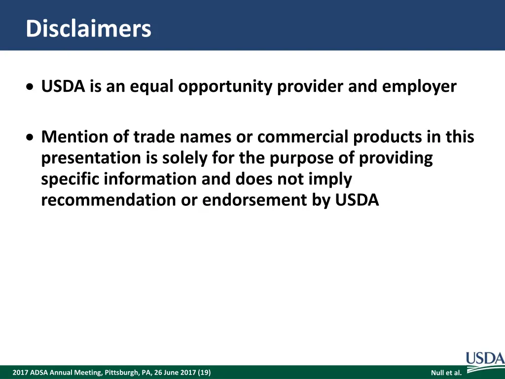disclaimers