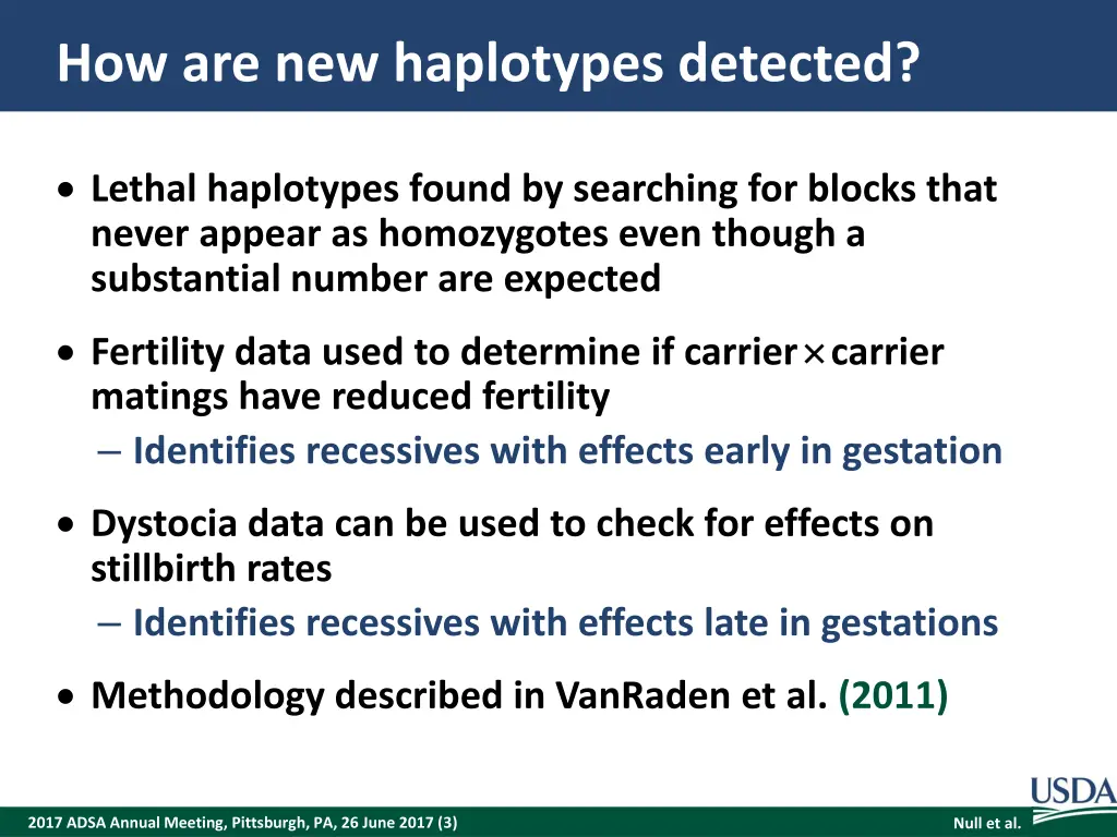 how are new haplotypes detected