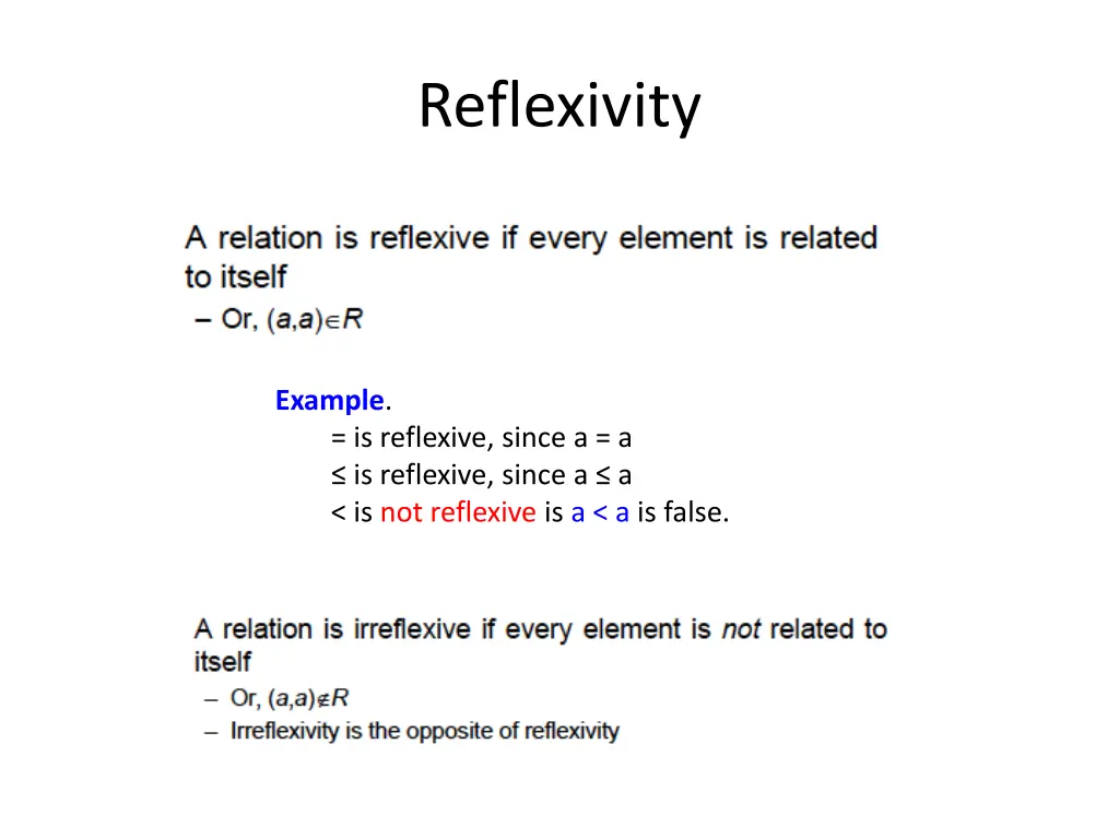 reflexivity
