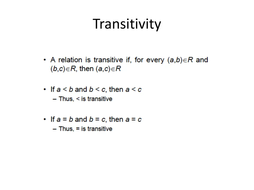 transitivity